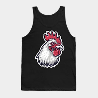 chicken rooster Logo Tank Top